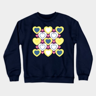 Pattern with hearts Crewneck Sweatshirt